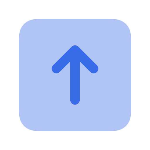 aufwärtspfeil Generic Blue icon