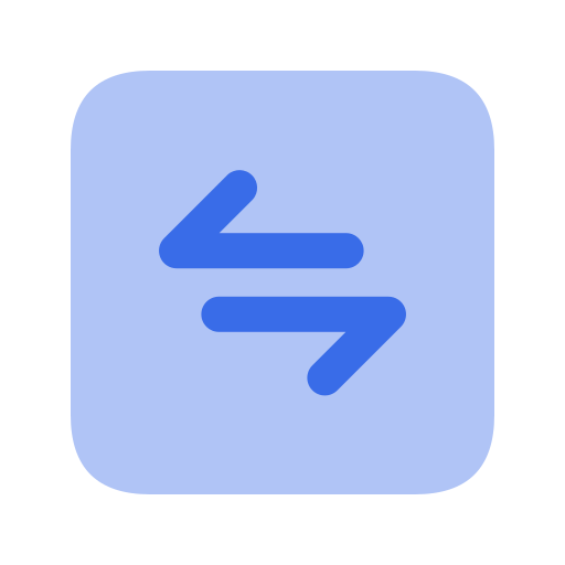 links en rechts pijlen Generic Blue icoon