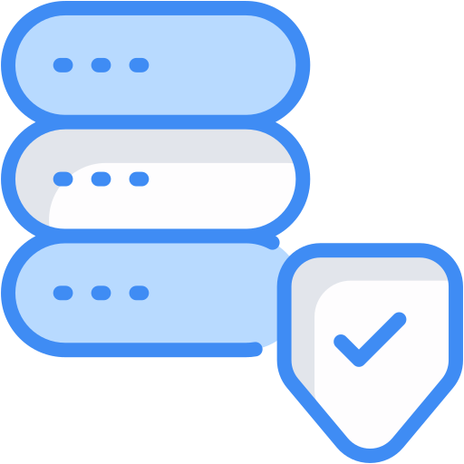 Data Protection Generic Blue icon