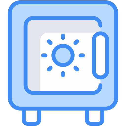 Safe box Generic Blue icon