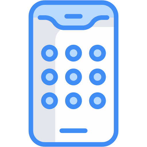 Pin Code Generic Blue icon
