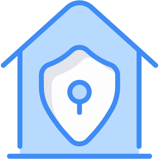 bezpieczeństwo w domu Generic Blue ikona