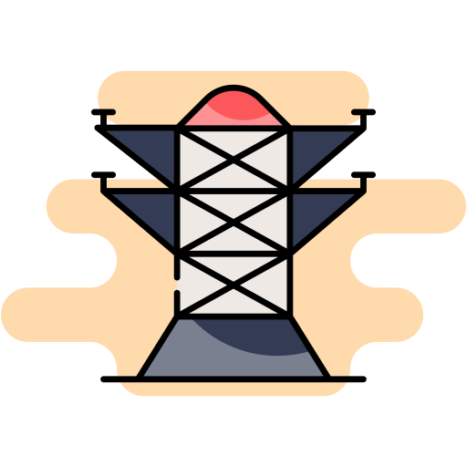 wieża elektryczna Generic Rounded Shapes ikona