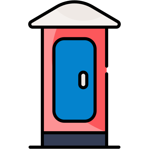公衆電話ボックス Generic Outline Color icon