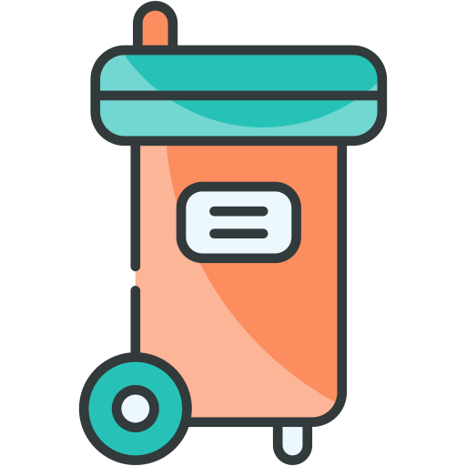 Bin Generic Outline Color icon