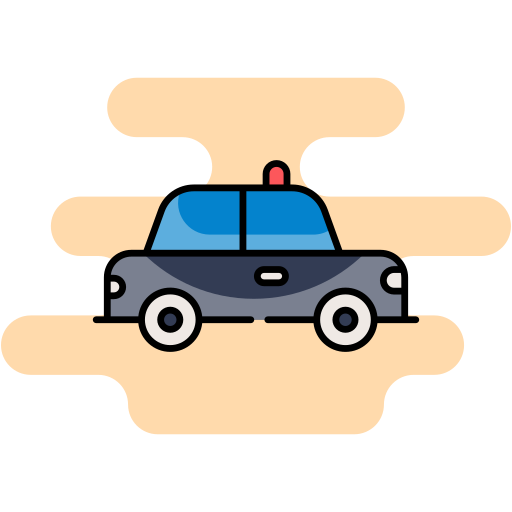 polizeiauto Generic Rounded Shapes icon