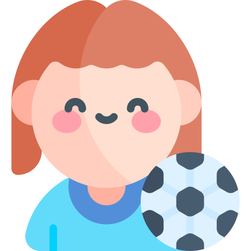 Soccer player Kawaii Flat icon