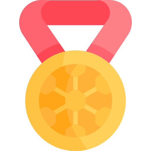medalha Kawaii Flat Ícone