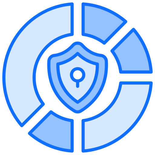 proteção de dados Generic Blue Ícone