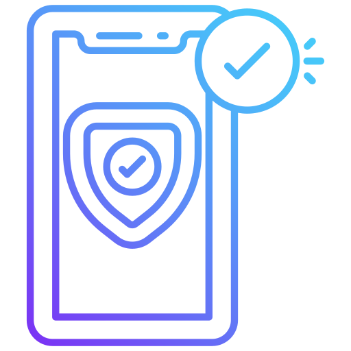 sicurezza mobile Generic Gradient icona