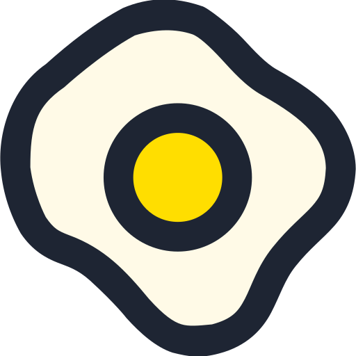目玉焼き Generic Outline Color icon