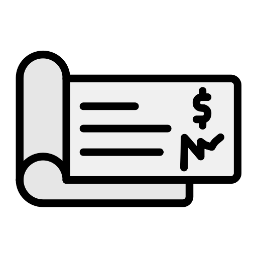 Cheque Generic Outline Color icon