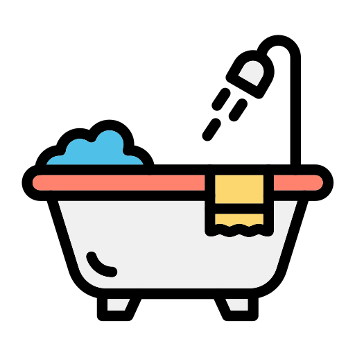 목욕통 Generic Outline Color icon