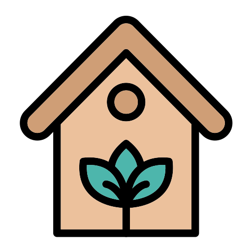 ekologiczny dom Generic Outline Color ikona