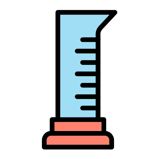 cylinder z podziałką Generic Outline Color ikona