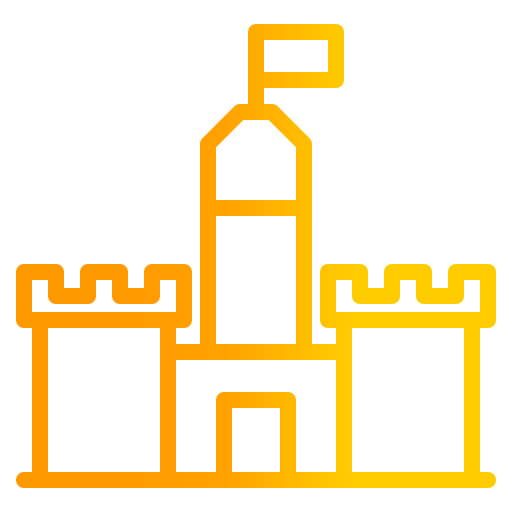 centrum królestwa Generic Gradient ikona