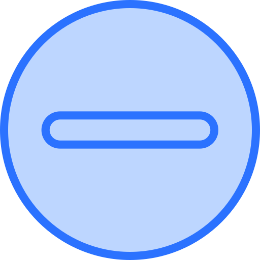 minus Generic Blue icon