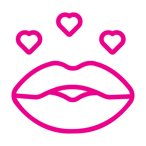 pocałunek Generic Outline Color ikona
