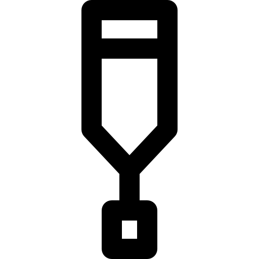 muleta Super Basic Rounded Lineal icono