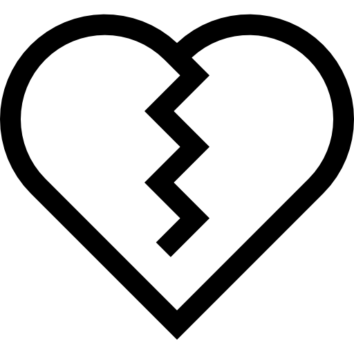 coração Basic Straight Lineal Ícone