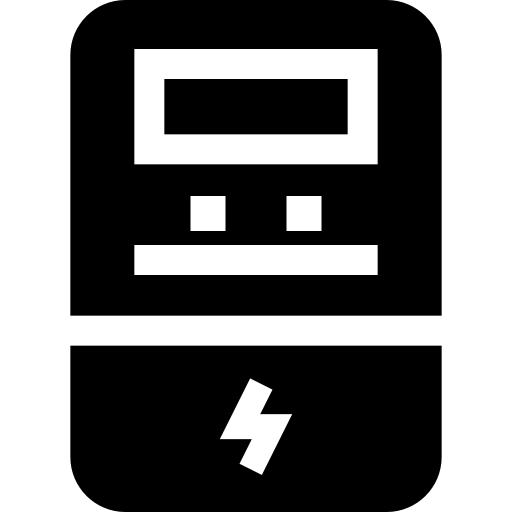 voltmeter Basic Straight Filled icoon