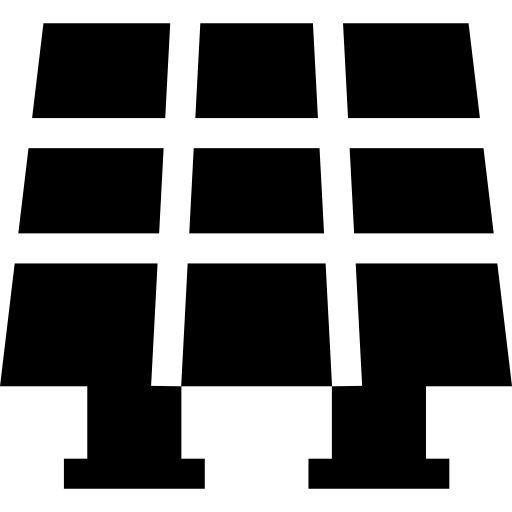 태양 전지 패널 Basic Straight Filled icon