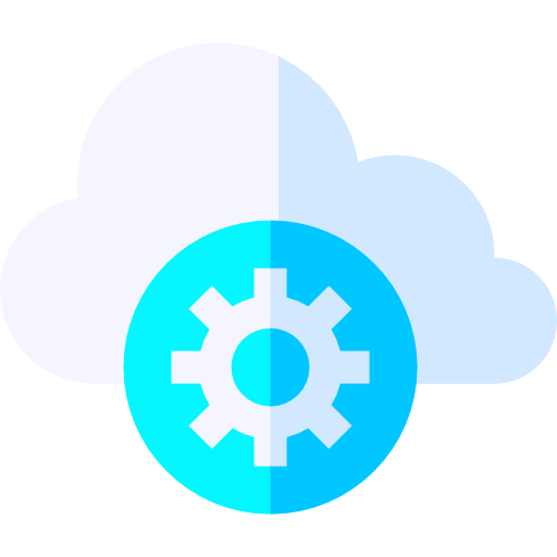 cloud-speicher Basic Straight Flat icon