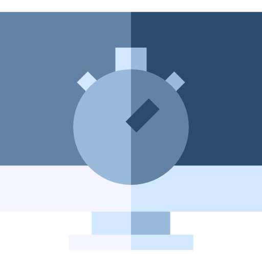 chronometer Basic Straight Flat icon