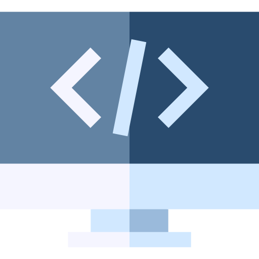 프로그램 작성 Basic Straight Flat icon
