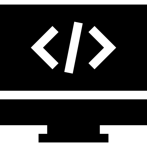 programación Basic Straight Filled icono