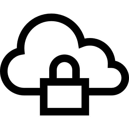 Облачное хранилище Basic Straight Lineal иконка