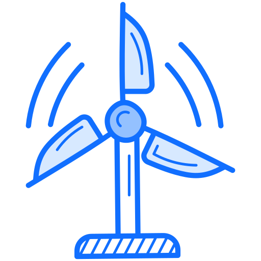풍력 터빈 Generic Blue icon