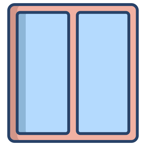 ventana Generic color outline icono