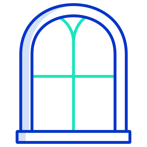 fenêtre Generic color outline Icône