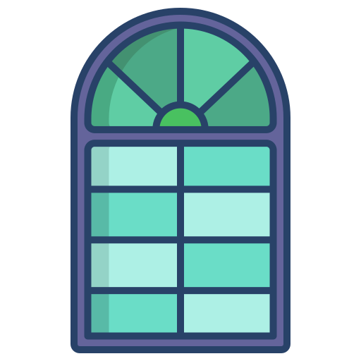 fenêtre Generic color outline Icône