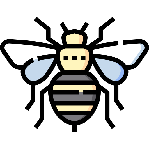 Bee Detailed Straight Lineal color icon