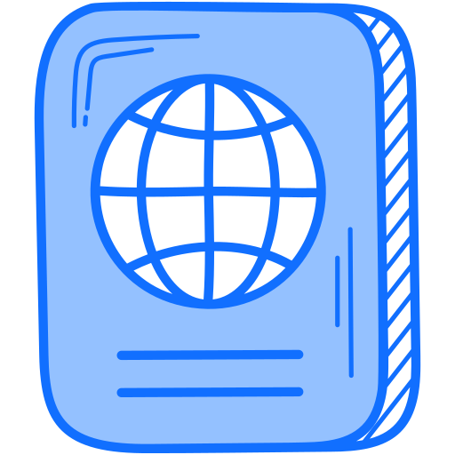 passaporte Generic Blue Ícone