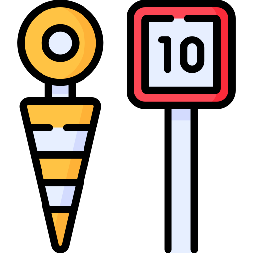 Down indicator Special Lineal color icon