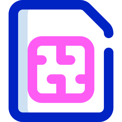 simkaart Super Basic Orbit Color icoon