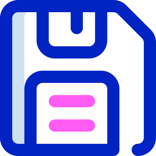 floppy disk Super Basic Orbit Color icoon