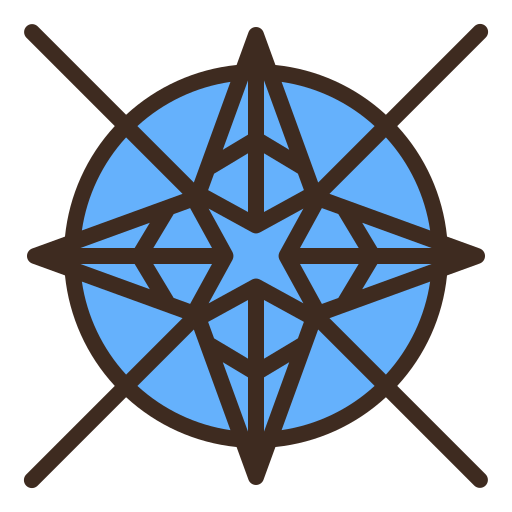 Wind rose Generic Outline Color icon