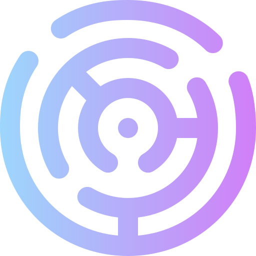 laberinto Super Basic Rounded Gradient icono