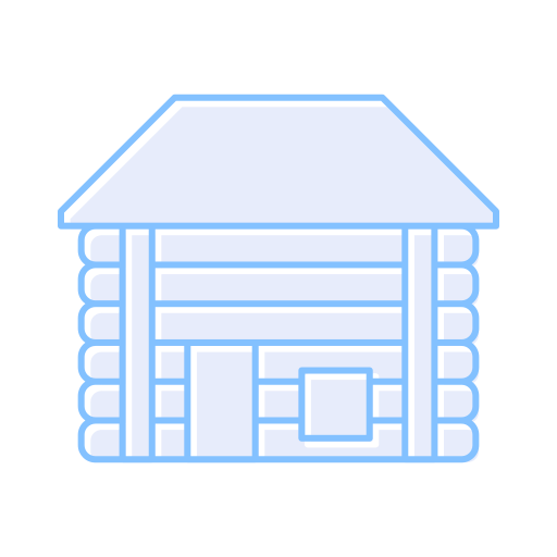 casa de madeira Generic Blue Ícone