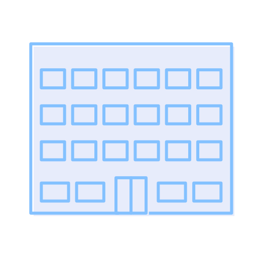 Office building Generic Blue icon