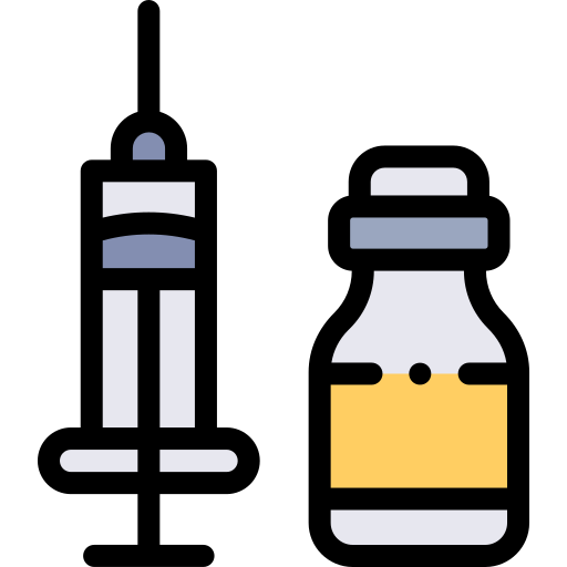 ワクチン Detailed Rounded Lineal color icon