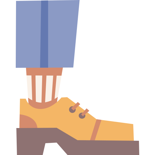 zapato Cartoon Flat icono
