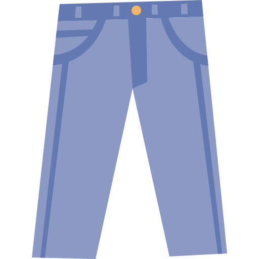 pantalones Cartoon Flat icono