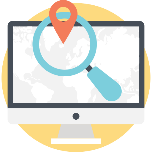 Search location Generic Rounded Shapes icon