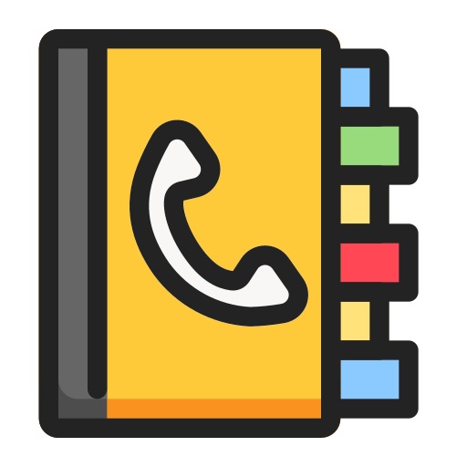 Phone book Generic Outline Color icon