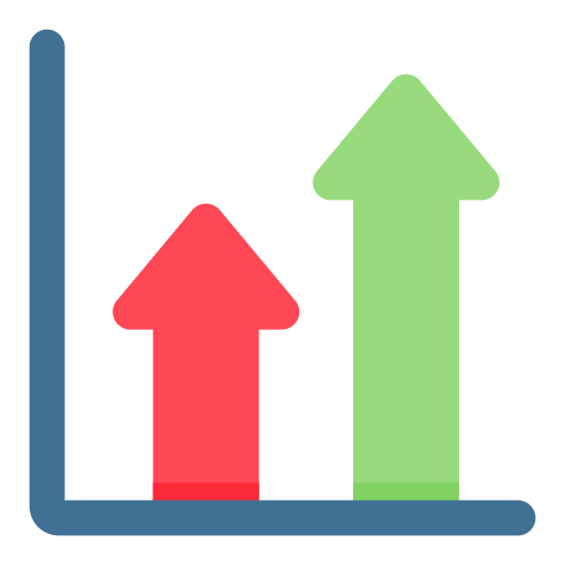 gráfico de crecimiento Generic Flat icono